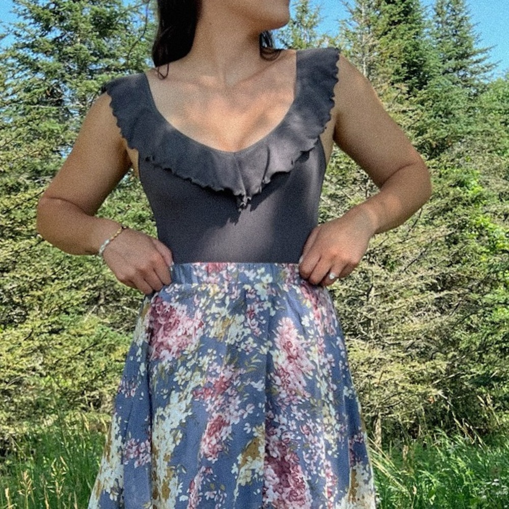 Aritzia Ruffle Bodysuit